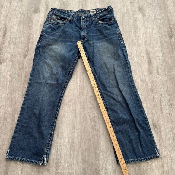 Ariat Men's M4 low rise Bootcut Jeans Gultch size 38x30 dark wash - Picture 5 of 8